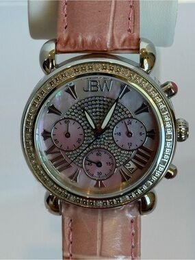 JBL Women's Victory Pink Mother-of-Pearl Chronograph Watch